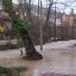 El río Júcar se desborda en varios puntos de Cuenca