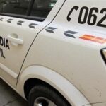 Cuatro heridos tras la colisión entre un turismo y un coche de la Guardia Civil