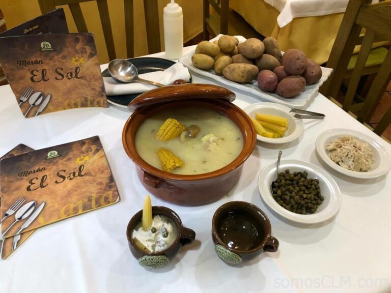 Mesón El Sol de Albacete y su puchero «Ajiaco Colombiano»