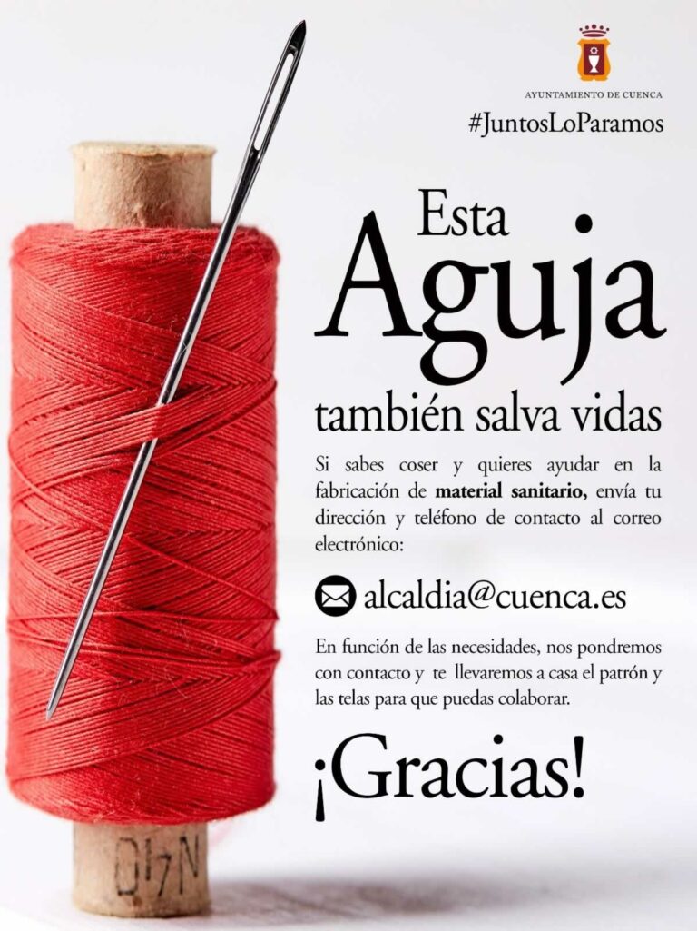 Cuenca pone en marcha una iniciativa para fabricar batas impermeables para personal sanitario