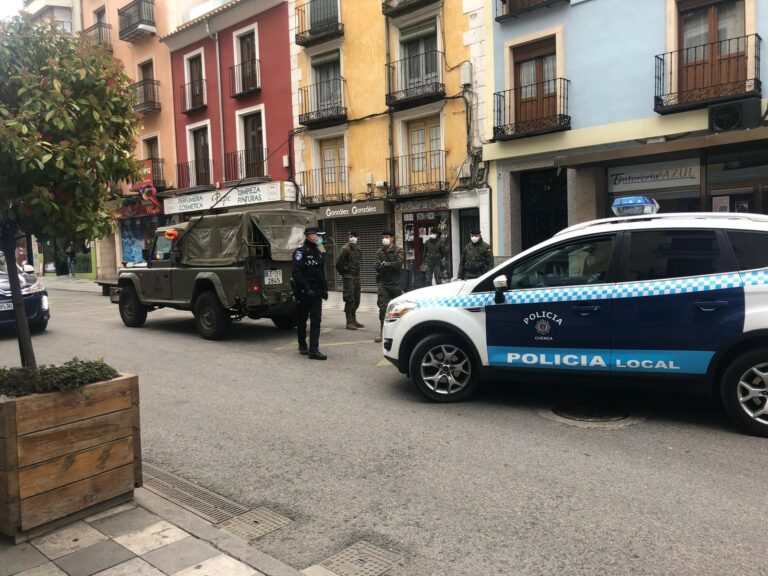 Policía Local Cuenca efectúa una detención, 17 denuncias y 107 identificaciones desde el inicio de alarma