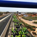 Los agricultores colapsan las carreteras de Ciudad Real en su lucha por unos precios justos