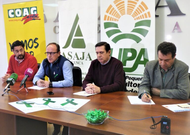 Tractores, agricultores y ganaderos se movilizarán en Cuenca el próximo martes