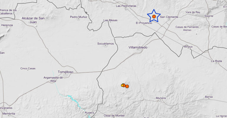 Continúan los pequeños terremotos en la zona, ahora en entre El Provencio y San Clemente