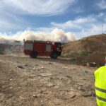 Controlado y perimetrado un incendio en el Centro de Tratamiento de Residuos Albacete