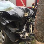 Dos ocupantes de un vehículo resultan heridos tras colisionar contra un árbol en Ciudad Real