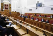 Fernando Mora y Diana López estrenarán este viernes el voto telemático en las Cortes