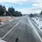Canceladas por nieve e inundaciones cuatro rutas escolares en Guadalajara y Cuenca