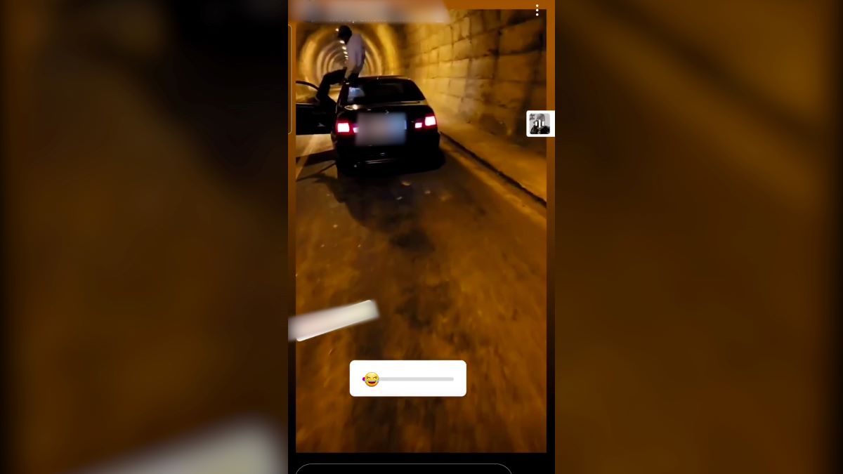 El vídeo del "loco" al volante en Hellín: se subió al vehículo para ponerse a bailar en el techo