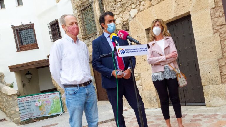 PP acusa al alcalde de Cuenca de «ocultar» un informe que «alertaba» del riesgo en la calle Canónigos
