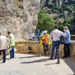 Los trabajos de reconstrucción del muro de Canónigos de Cuenca ya son visibles