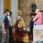 La imagen de la Virgen de la Estrella de El Herrumblar regresa al pueblo tras completar su proceso de restauración
