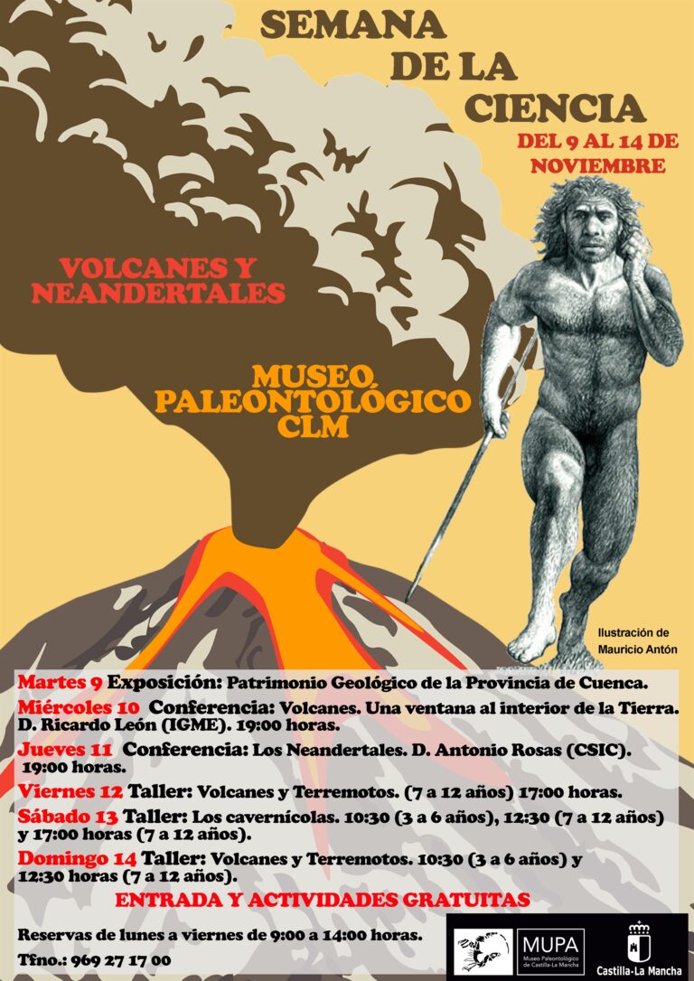 El Museo Paleontológico de Castilla-La Mancha celebra la Semana de la Ciencia y la Innovación