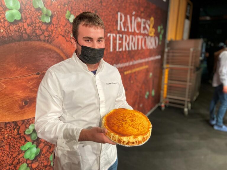 La tarta de queso manchego de Antonio Navarro, del restaurante Essentia, primer premio del Congreso Culinaria