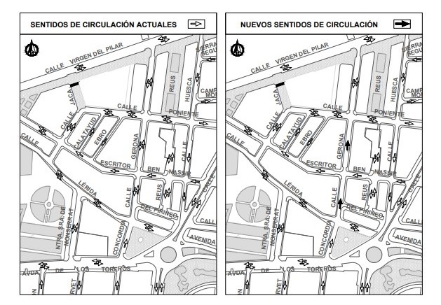 Nuevos cambios en la circulación de la calle Gerona de Albacete desde este jueves