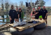 Medio centenar de personas despiden el año bañándose en el río Bullaque