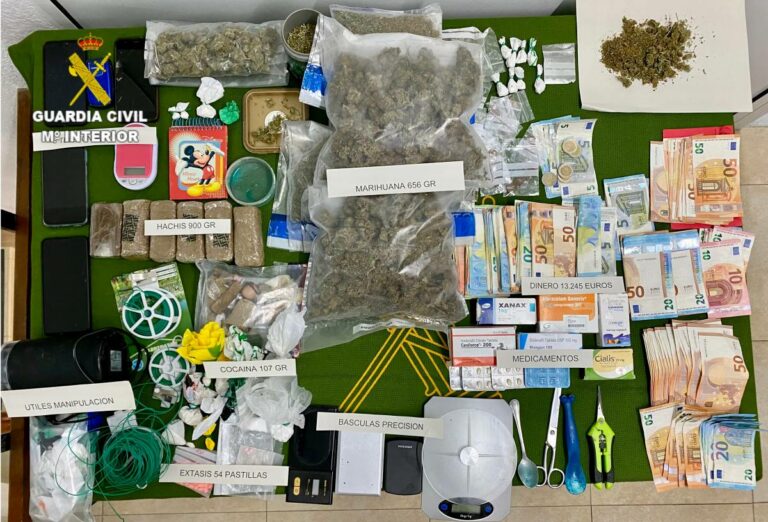 Detenidos en Tarancón y Madrid por traficar con drogas y medicamentos