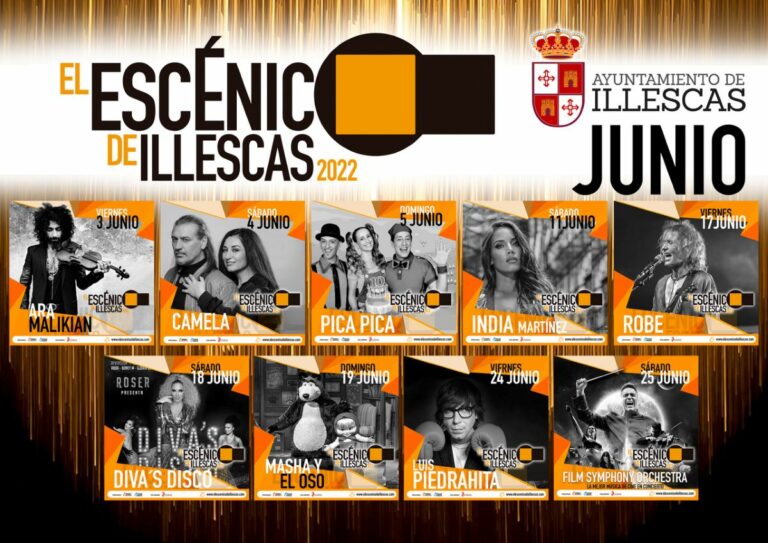 Camela, India Martínez o Luis Piedrahita estarán en «El Escénico de Illescas» durante el mes de junio