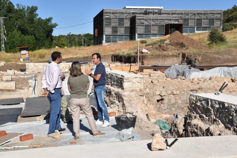 Las obras del balneum de Noheda financiadas por la Diputación de Cuenca alcanzan casi la mitad de la ejecución
