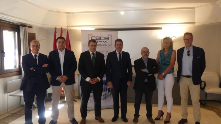 Gerardo Cuerva muestra su respaldo a los proyectos de CEOE-Cepyme en la provincia de Cuenca