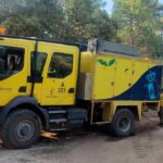 4 medios de extinción terrestre continúan trabajando en el incendio de Carrascosa