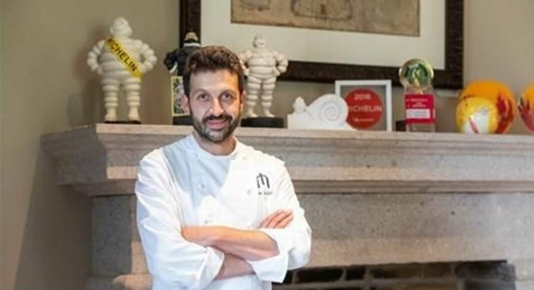 Ivan Cerdeño en su restaurante