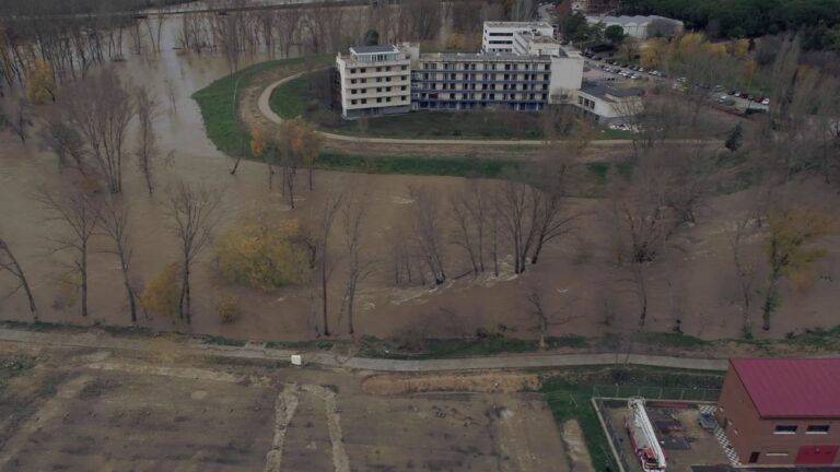 Las imágenes a vista de dron de las inundaciones del río Júcar en Cuenca