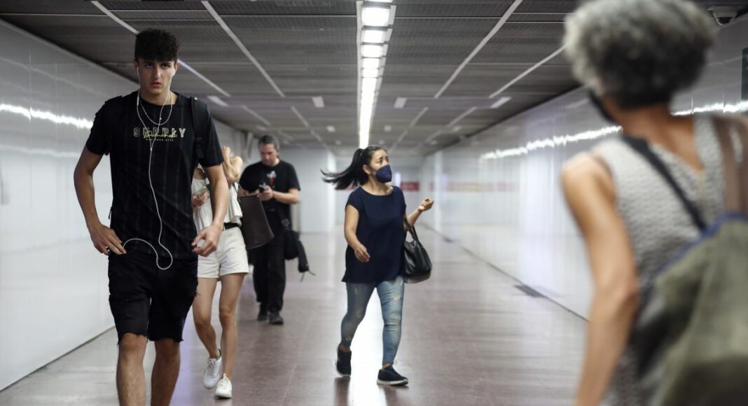 Mascarilla en el transporte público