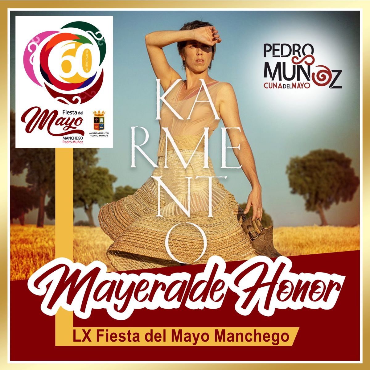 La albaceteña Karmento será Mayera de Honor en la Fiesta del Mayo Manchego de Pedro Muñoz