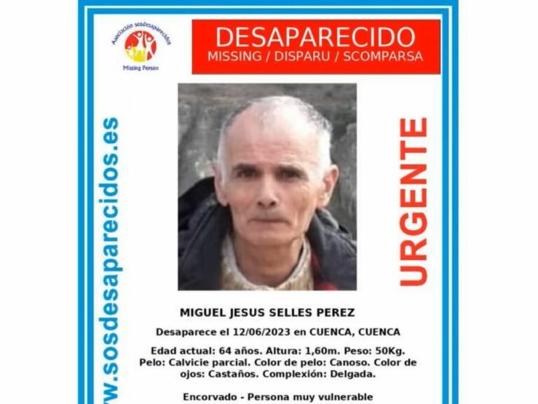 Se busca a un hombre de 64 años desaparecido en Cuenca desde el pasado lunes