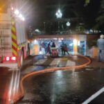 Calles y aparcamientos inundados en Cuenca tras caer casi 20 litros por m2 en media hora