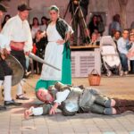 La Plaza de Alonso Quijano volvió a ser testigo de la representación de El Quijote en la calle