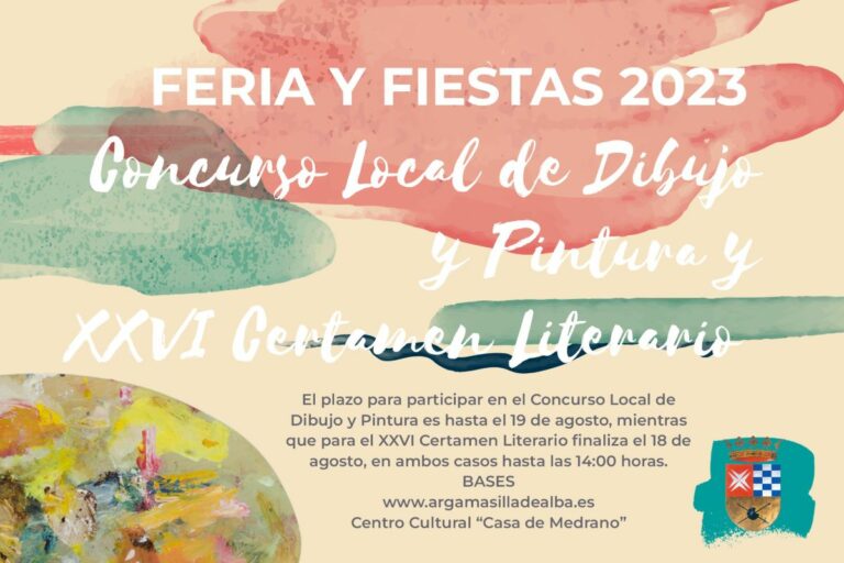 El Ayuntamiento de Argamasilla de Alba convoca el Concurso de Dibujo y Pintura y el Certamen Literario