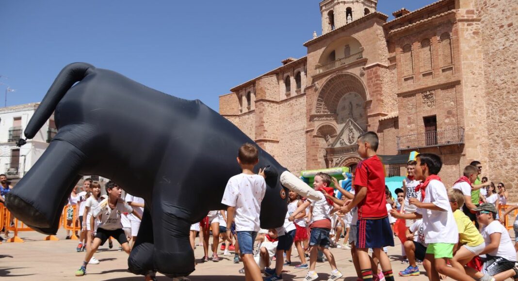 Encierro infantil de San Fermín en Manzanares