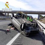 Rescatadas dos personas tras volcar su vehículo en el municipio conquense de Castillo de Garcimuñoz