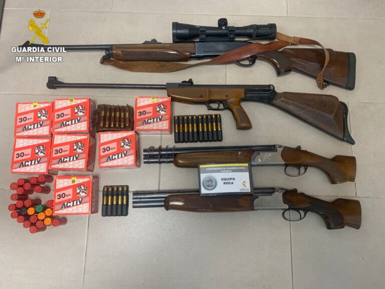 Un individuo es arrestado por sustraer cuatro armas de fuego de una residencia en Abia de la Obispalía