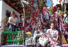 La ‘Batalla de Flores’ de la Feria de Albacete llena de color y confeti las céntricas calles de la ciudad