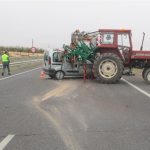 Herido un menor de edad tras el choque entre una furgoneta y un tractor en Campo de Criptana