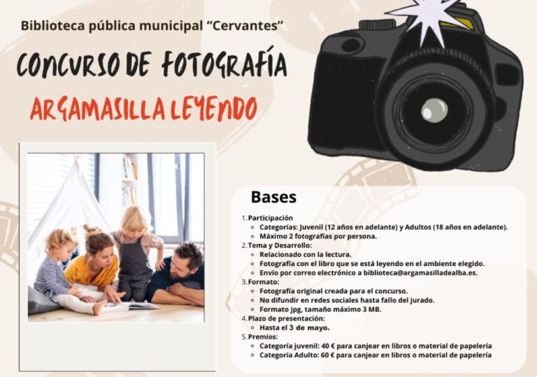 Argamasilla de Alba celebra “Abril, mes de las letras” con un concurso fotográfico