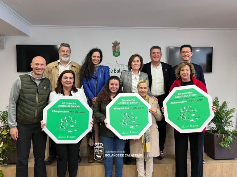 Bolaños de Calatrava da un paso firme en la lucha contra el cáncer: establecen espacios libres de humo