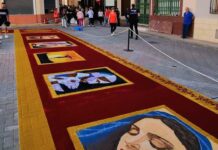 Las Alfombras de Serrín de Elche de la Sierra cumplen 60 años