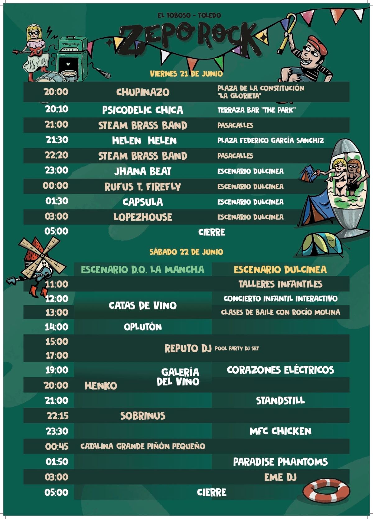 El Zeporock arranca este viernes: esta es la programación completa y sus horarios