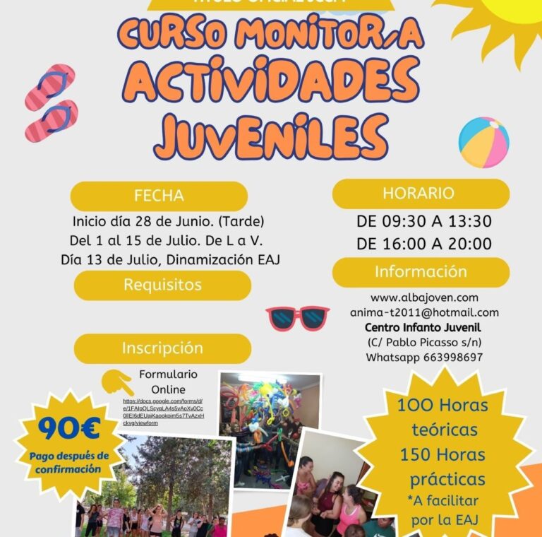 Argamasilla de Alba organiza un nuevo curso de Monitor/a de Actividades Juveniles