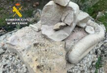 Detenido un vecino de Bogarra por causar daños patrimoniales valorados en 25.000 euros en la Ruta de las Esculturas