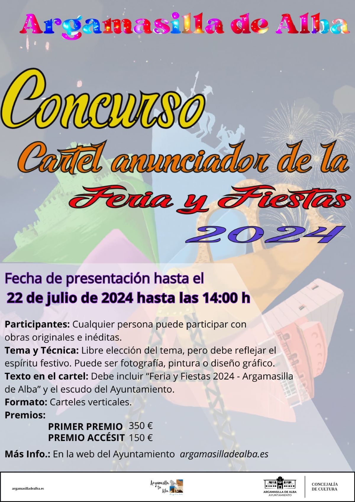 Argamasilla de Alba convoca el concurso de cartel para la Feria y Fiestas 2024