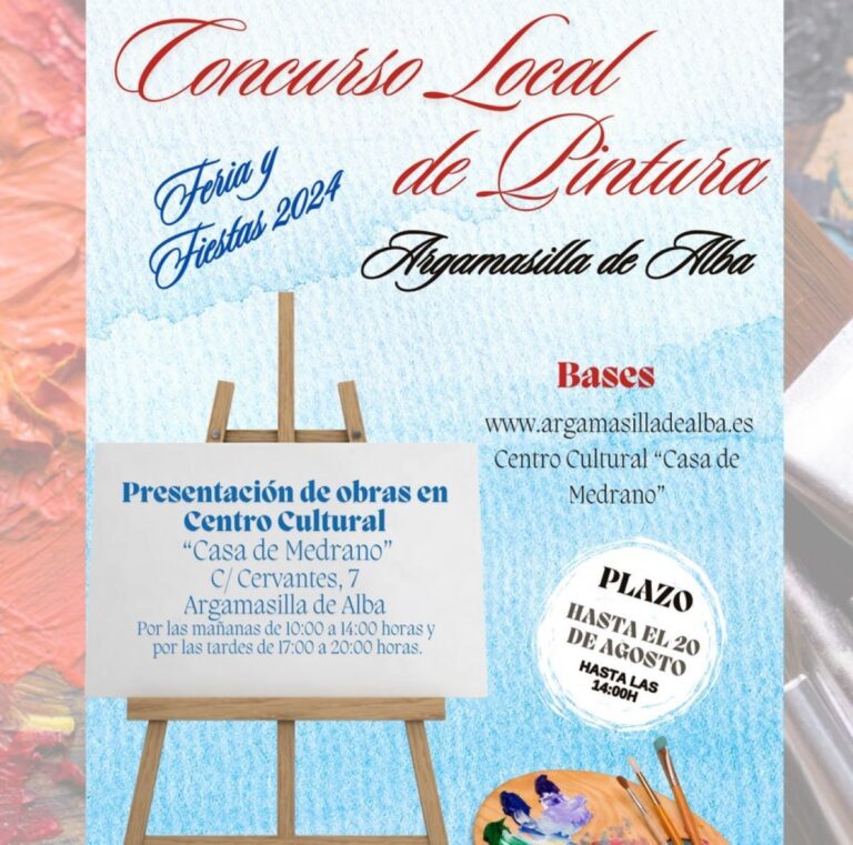 Arte local y apoyo al comercio se dan la mano en el concurso de pintura local de Argamasilla de Alba