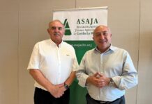 José María Fresneda y Florencio Rodríguez, presidente y secretario general de Asaja Castilla-La Mancha