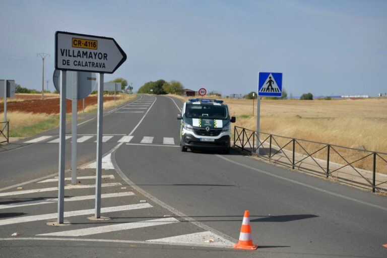 Muere un motorista tras salirse de la vía en Villamayor de Calatrava