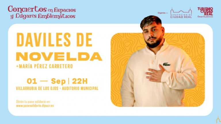 Daviles de Novelda actuará este domingo en Villarrubia de los Ojos en el marco de los Conciertos en Espacios y Lugares Emblemáticos
