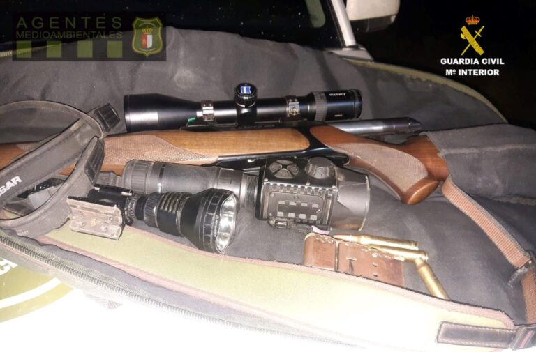 Localizado un cazador furtivo en el ‘Campichuelo’ conquense que actuaba con un rifle en horario nocturno